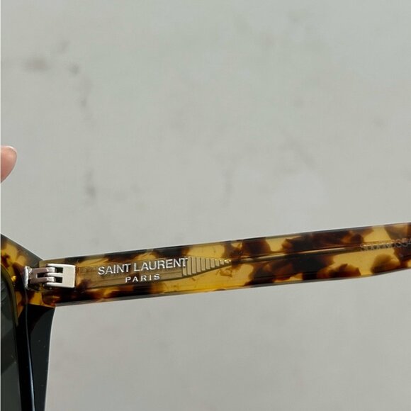 SAINT LAURENT Flat Top SL1 Tortoise Shell Sunglasses - Picture 7 of 11